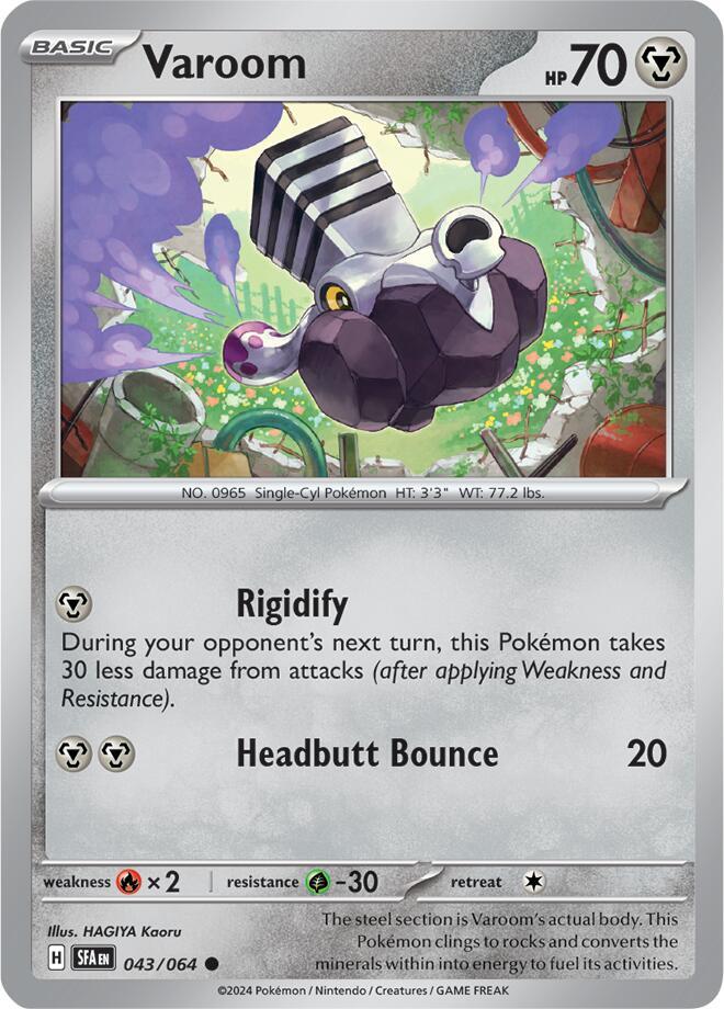 Varoom - 043/064 Shrouded Fable Pokemon - NM/MINT