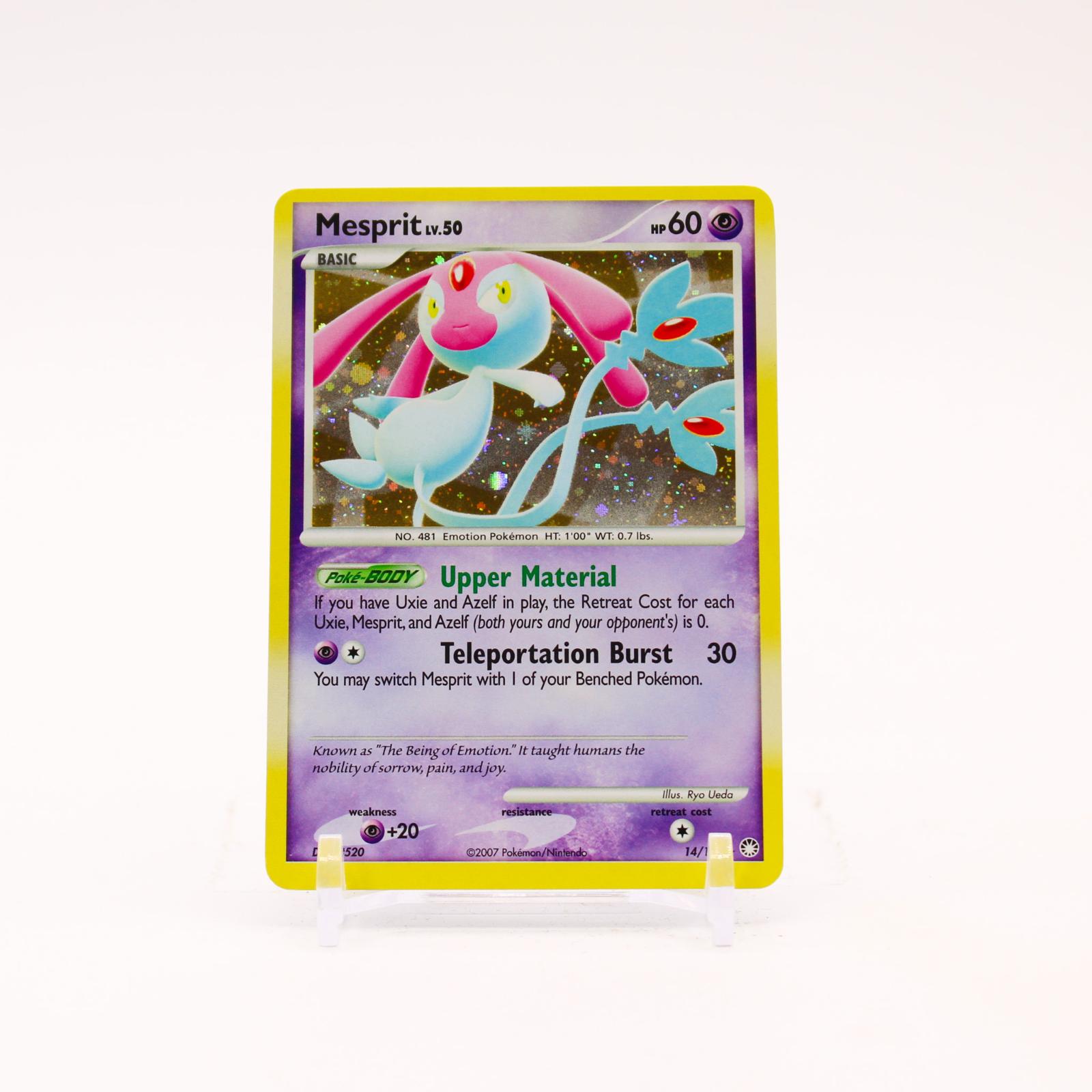 Mesprit - 14/123 Mysterious Treasures Holo Rare Pokemon - NM/LP
