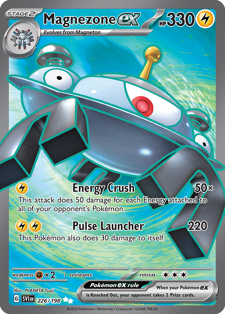 Magnezone ex - 226/198 Scarlet & Violet Ultra Rare Holo Pokemon - NM