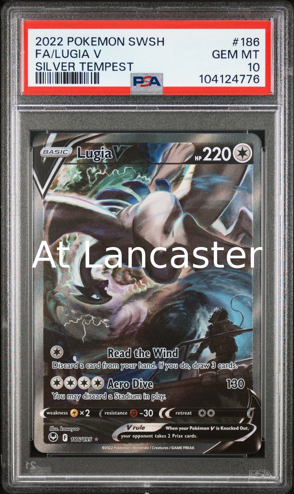 Lugia V - 186/195 PSA 10 Silver Tempest Pokemon (Lanc)