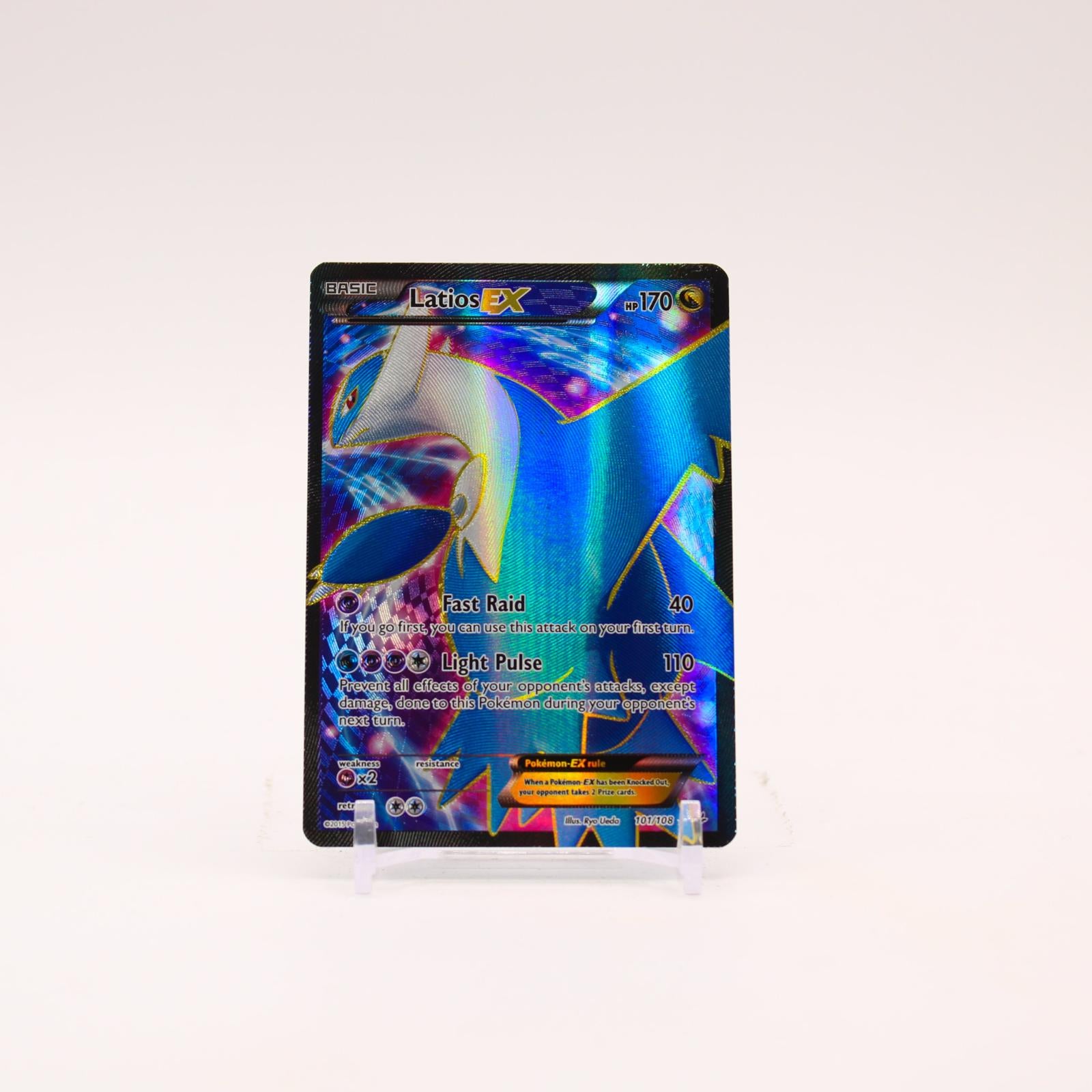 Latios EX - 101/108 Roaring Skies Holo Full Art Pokemon - NM/LP