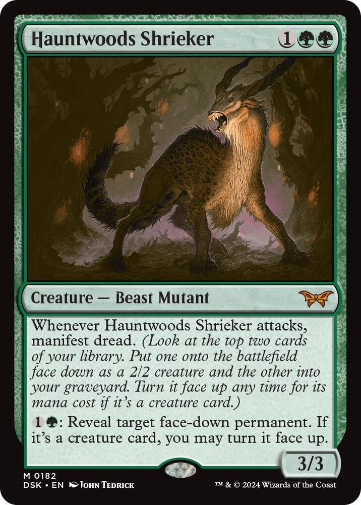 Hauntwoods Shrieker - 182 Duskmourn Mythic Magic - NM/MINT