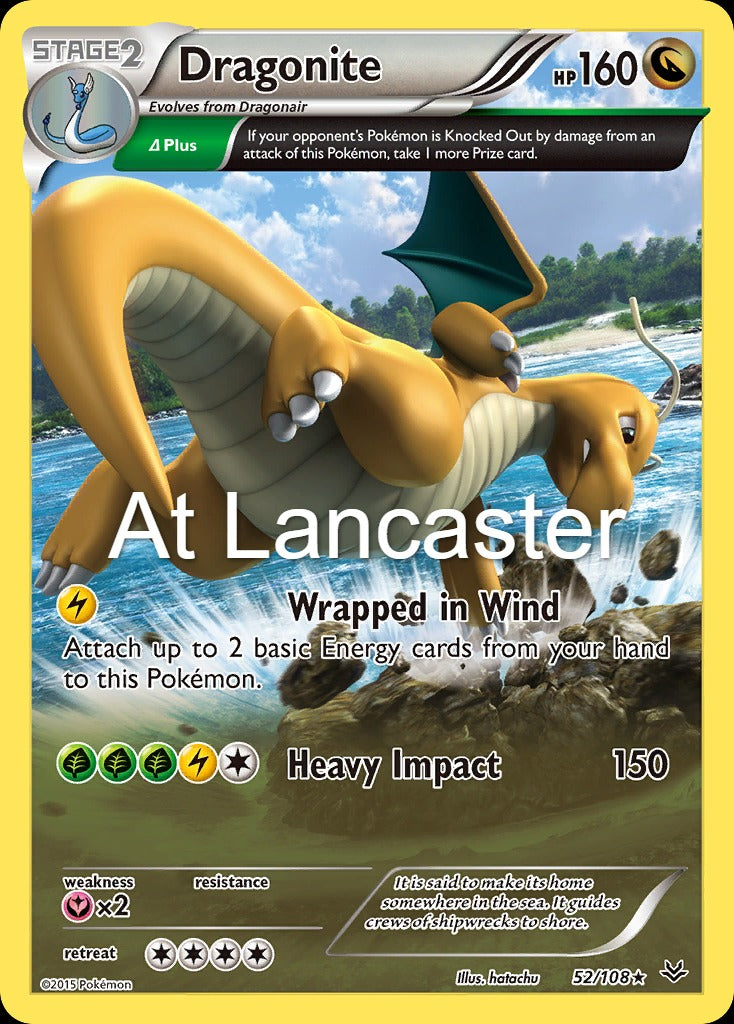 Dragonite - 52/108 Roaring Skies Holo Rare Pokemon - NM/LP (Lanc)