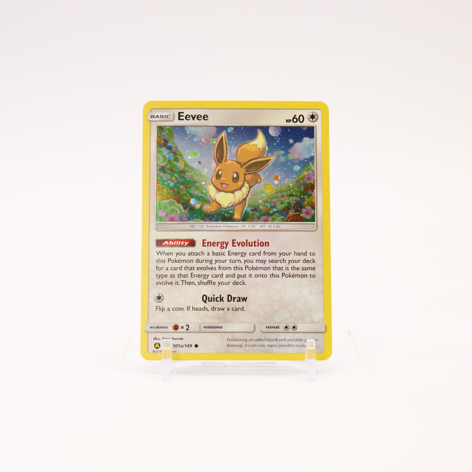 Eevee - 101A/149 Sun & Moon Holo Alternate Art Promo Pokemon - NM/LP