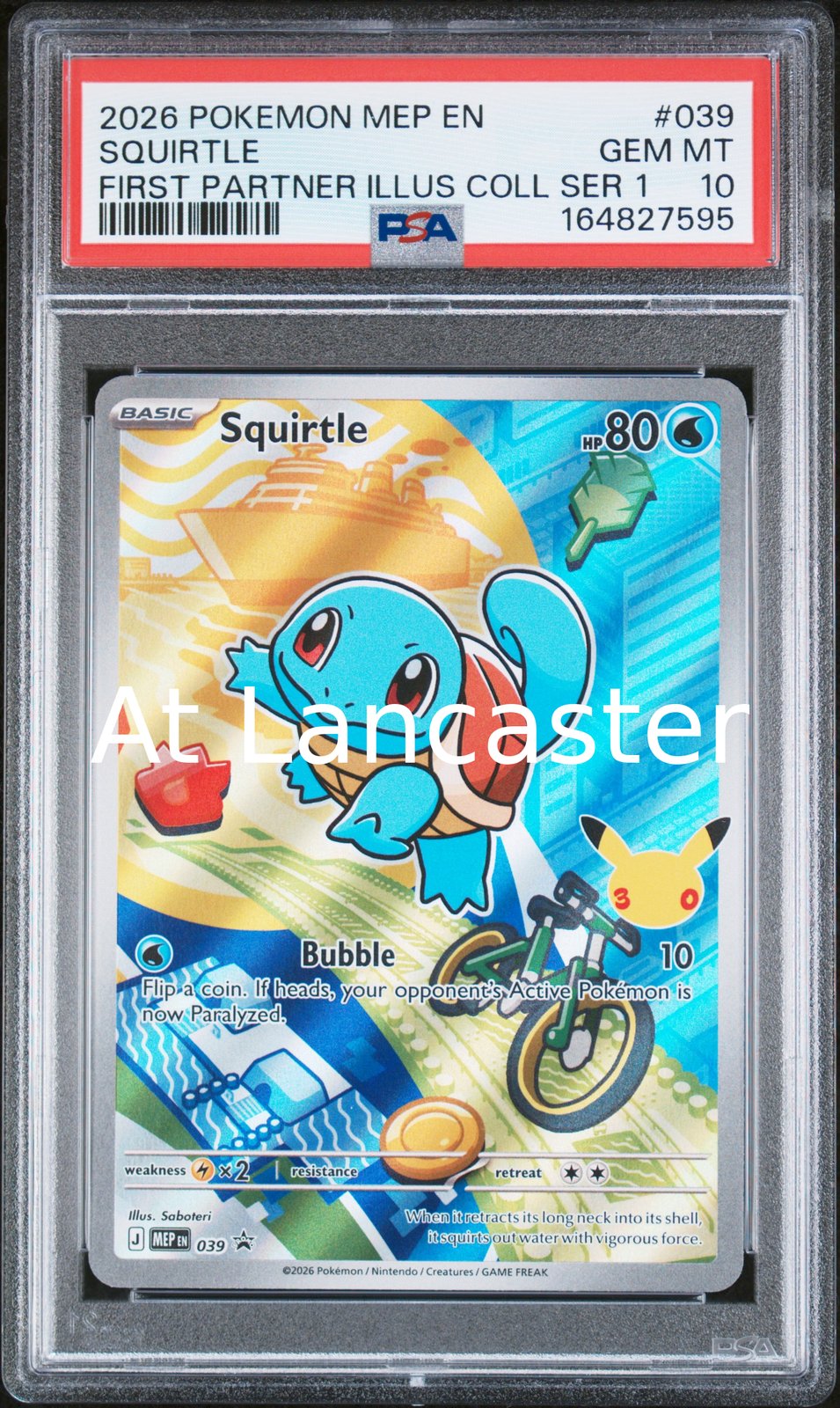 Squirtle - 039 PSA 10 First Partner Illustration Collection Series 1 Pokemon