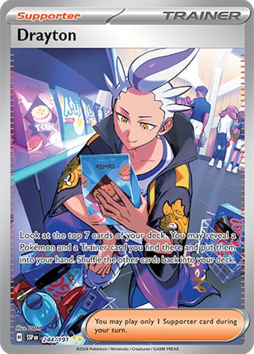 Drayton - 244/191 Surging Sparks Full Art Trainer - NM/MINT