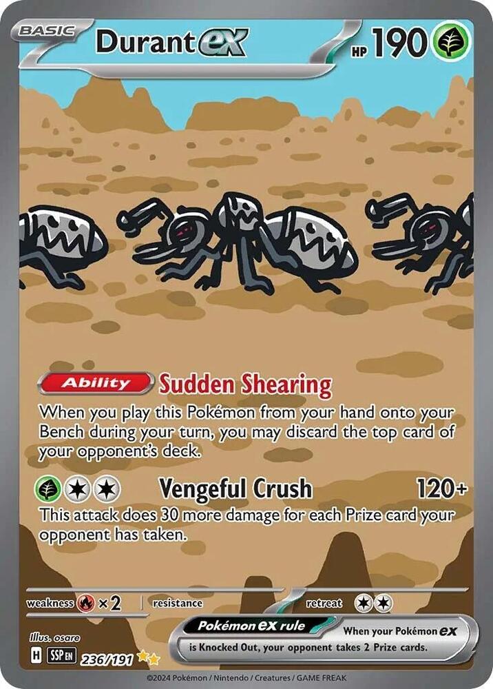 Durant ex - 236/191 Surging Sparks Special Illustration Rare Pokemon - NM/MINT