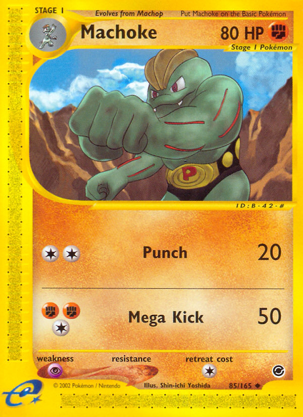 Machoke - 85/165 Expedition Base Set Uncommon Pokemon - NM