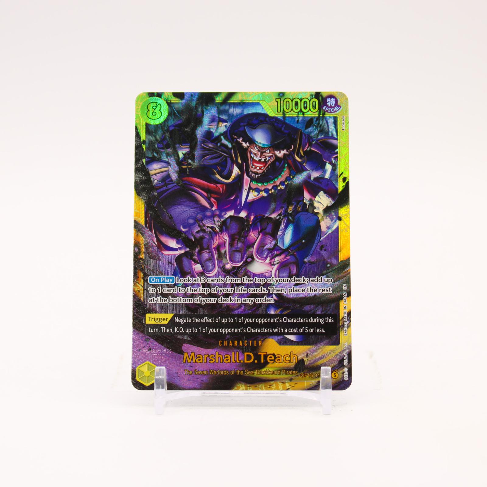 Marshall.D.Teach - OP16-119 The Time of Battle Foil SEC One Piece - NM/LP