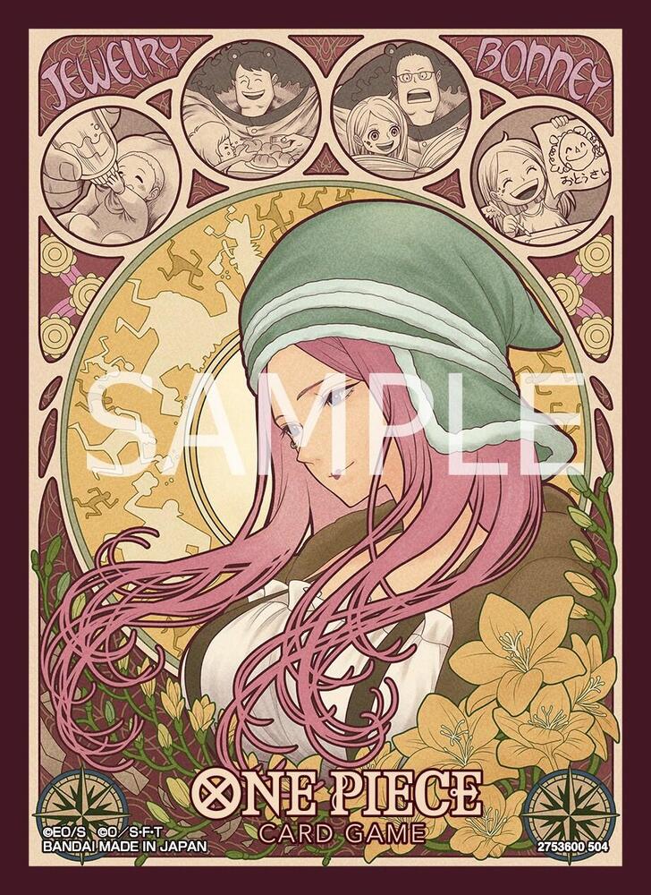 One Piece Card Game Bandai Official Sleeves: Limited Edition Vol 2 - Jewelry Bonney (70 Count)