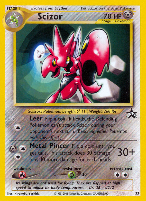 Scizor - 33 Wizards Black Star Promo Pokemon - NM
