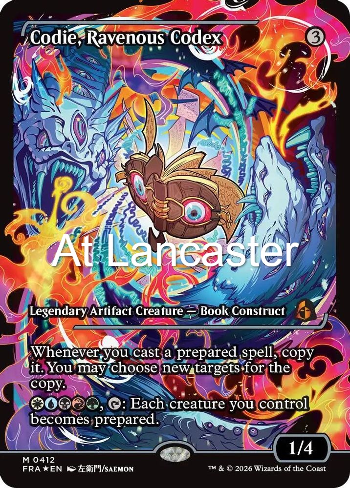 Codie, Ravenous Codex (Showcase) - 412 Reality Fracture Mythic Magic: The Gathering - NM (Lanc)