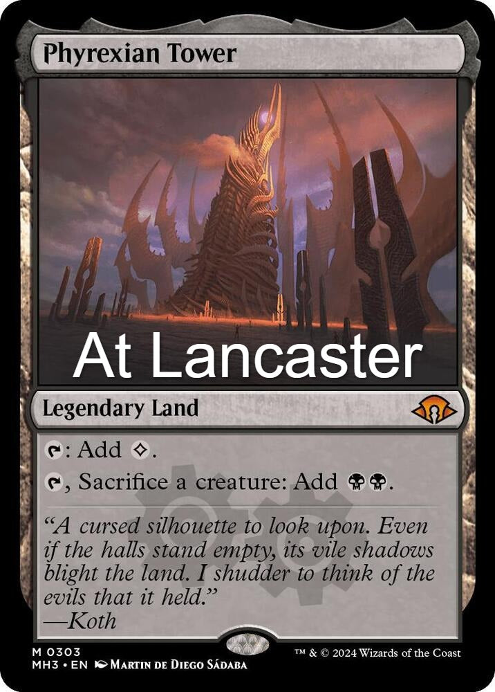 Phyrexian Tower - 303 Modern Horizons 3 Mythic Magic: The Gathering - NM (Lanc)