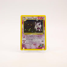 Load image into Gallery viewer, Sabrina's Gengar - 14/132 Gym Heroes Unlimited Holo Rare SWIRL Pokemon - NM/LP
