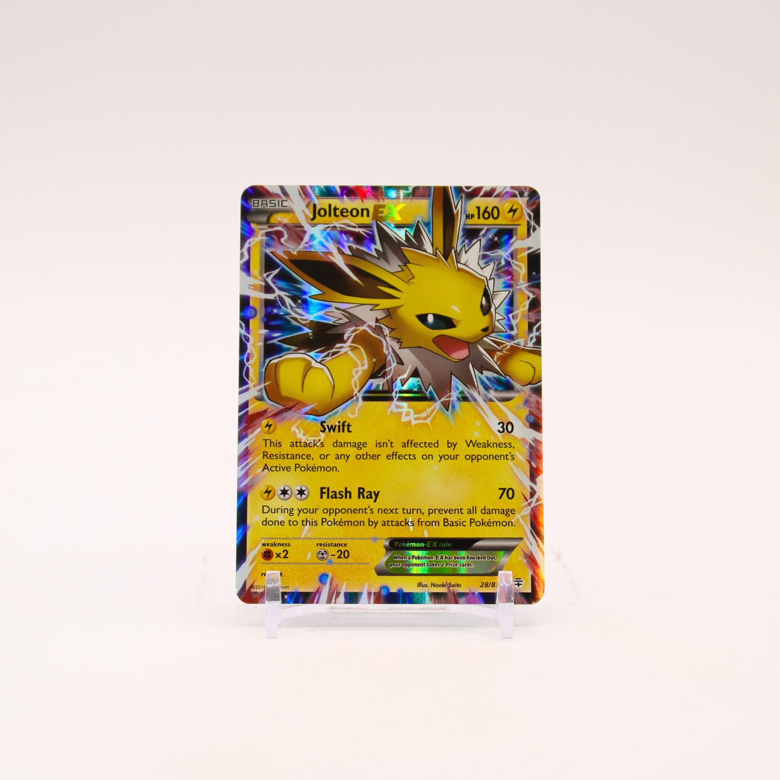 Jolteon EX - 28/83 Generations Holo Ultra Rare Pokemon - NM/LP
