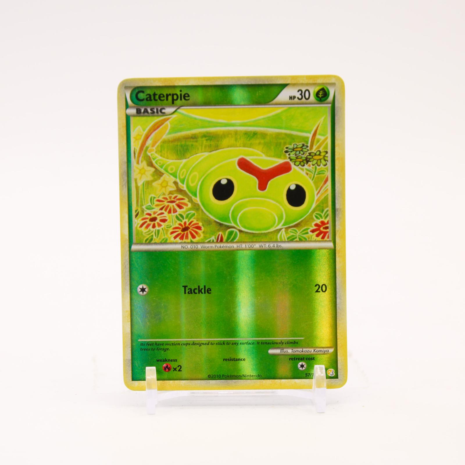 Caterpie - 57/123 HeartGold & SoulSilver Reverse Holo Common Pokemon - LP
