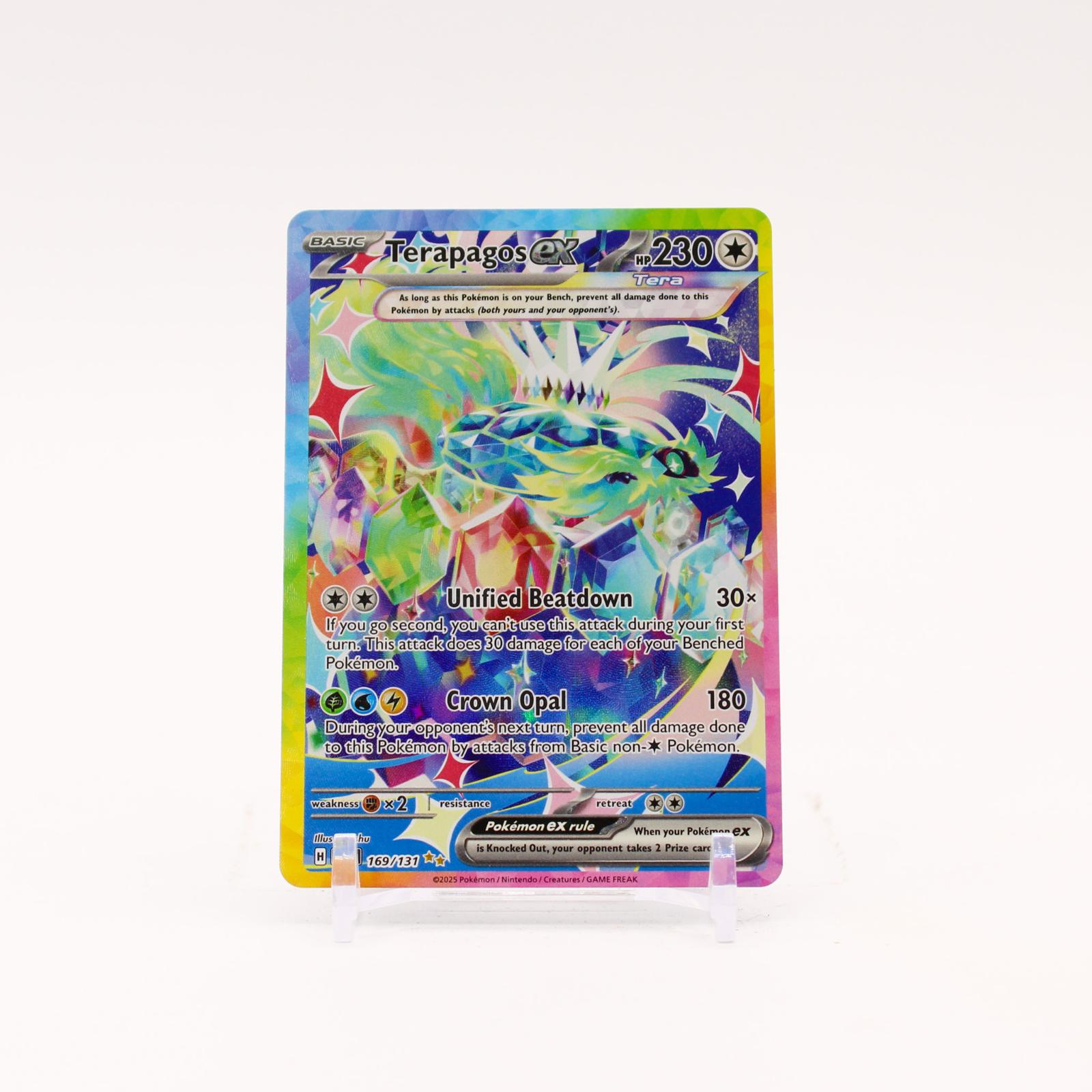 Terapagos ex - 169/131 Prismatic Evolutions Special Illustration Pokemon - NM