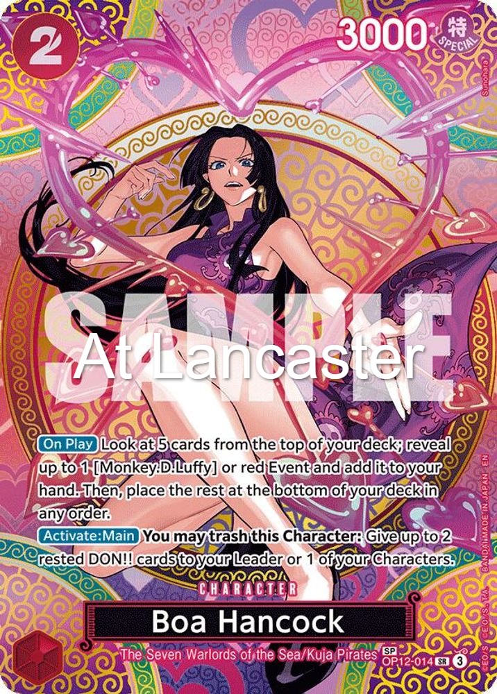 Boa Hancock (SP) - OP12-014 Adventure on Kami's Island Super Rare One Piece - LP (Lanc)