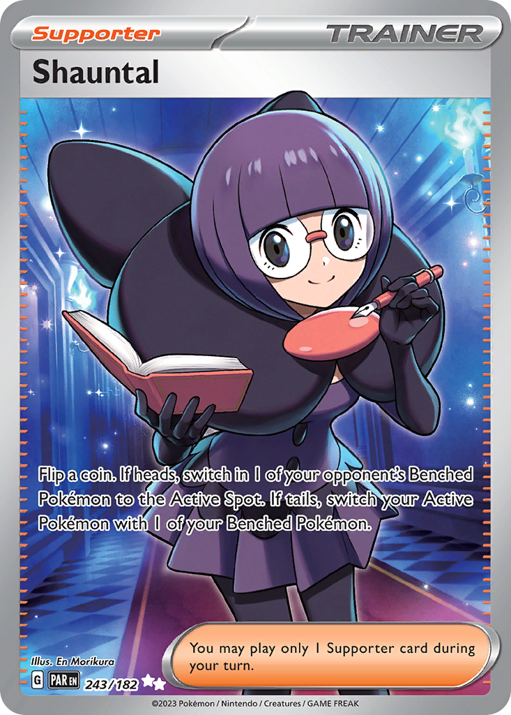 Shauntal - 243/182 Paradox Rift Ultra Rare Holo Pokemon - NM