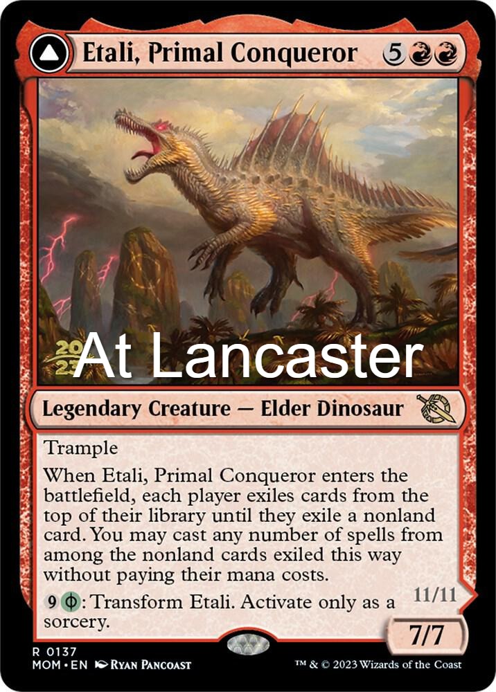 Etali, Primal Conqueror - 137 Prerelease Cards Rare Magic: The Gathering - NM (Lanc)