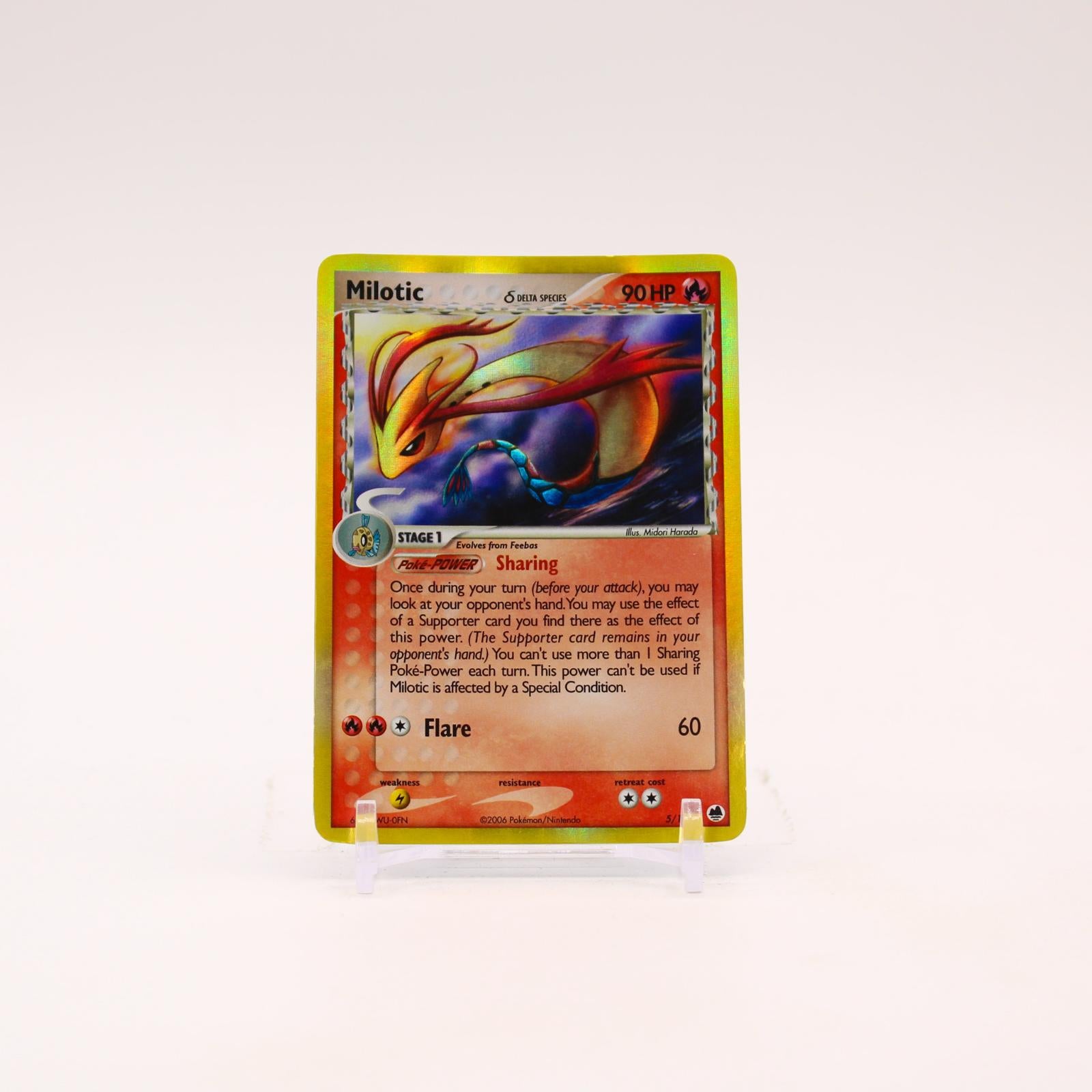 Milotic - 5/101 Dragon Frontiers Holo Rare Pokemon - MP