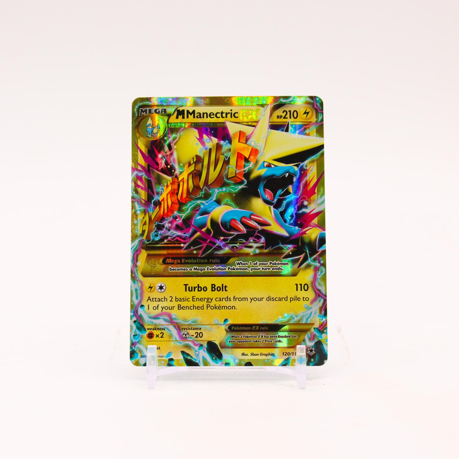 M Manectric EX - 120/119 Phantom Forces Holo Secret Rare Pokemon - LP/MP