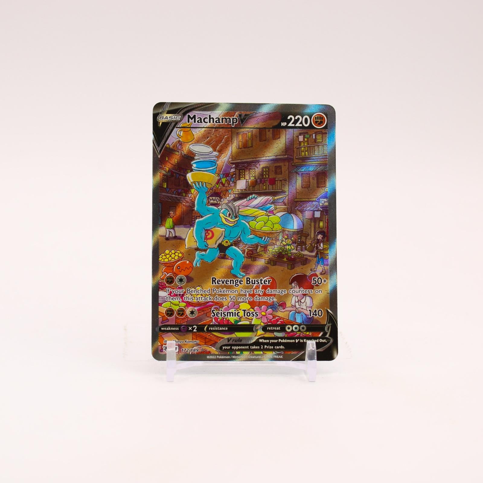 Machamp V - 172/189 Astral Radiance Alternate Art Pokemon - NM