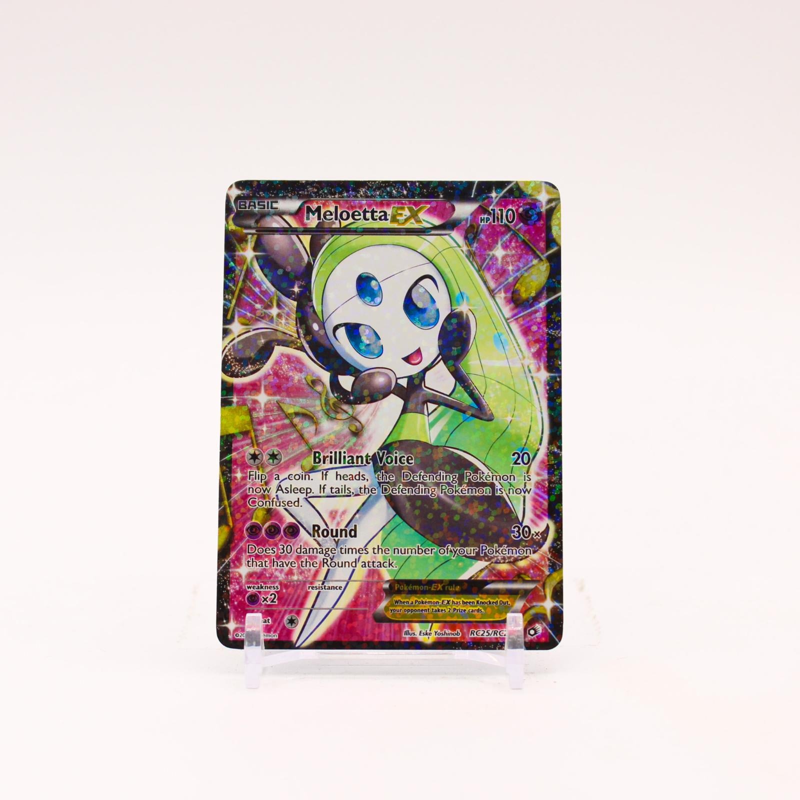 Meloetta EX - RC25/RC25 Legendary Treasures Radiant Collection Holo Pokemon - LP