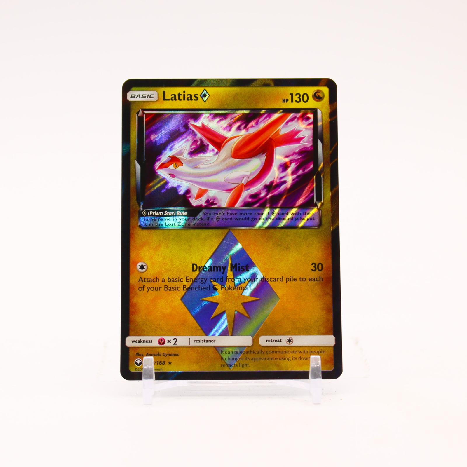 Latias - 107/168 Celestial Storm Holo Prism Star Rare Pokemon - NM/LP