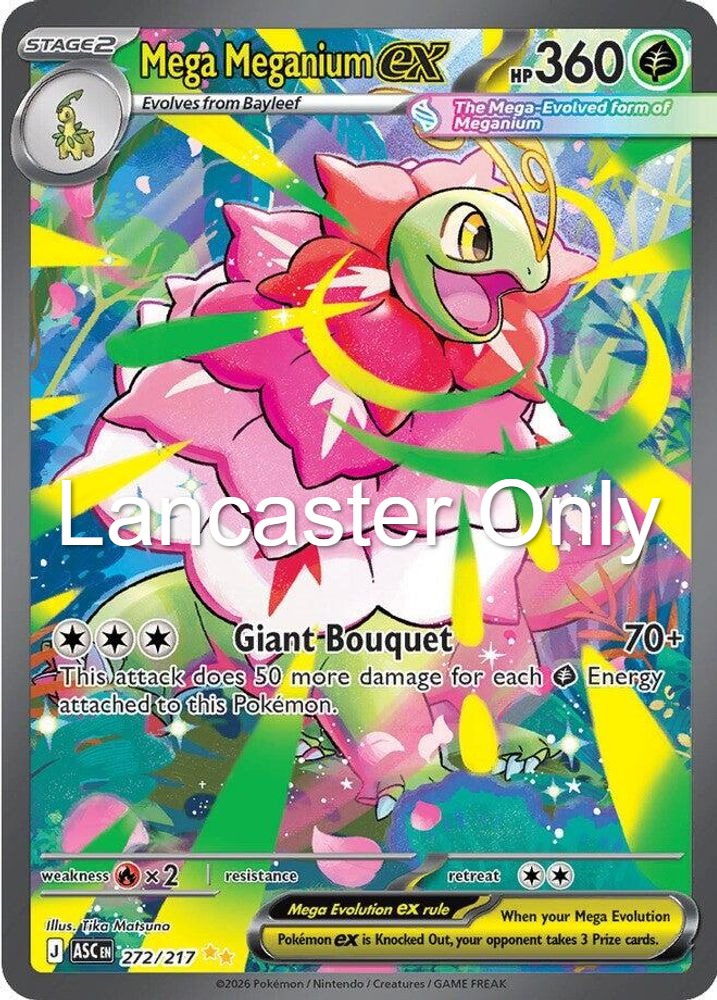 Mega Meganium ex - 272/217 Ascended Heroes Holo Special Illustration Rare Pokemon - LP (Lanc)