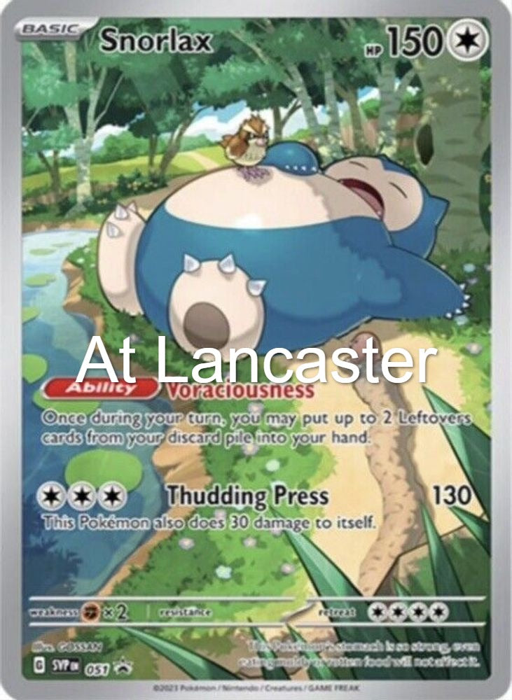 Snorlax - 051 Scarlet & Violet Promo Promo Pokemon - NM (Lanc)