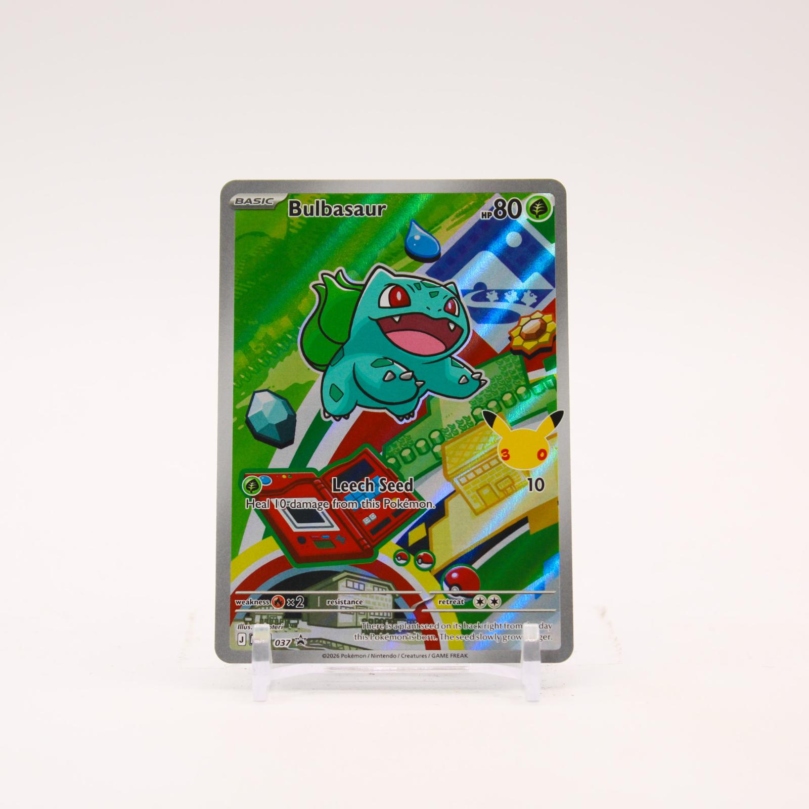 Bulbasaur - MEP037 Mega Evolution First Partner Holo Promo Pokemon - NM