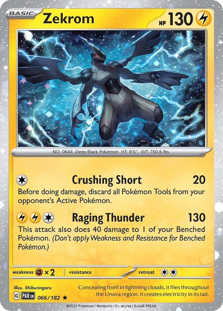Zekrom - 066/182 Paradox Rift Cosmos Holo Promo Pokemon - NM/MINT