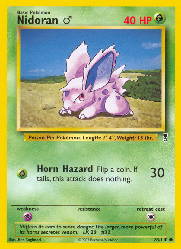 Nidoran M - 83/110 Legendary Collection Common Pokemon - NM