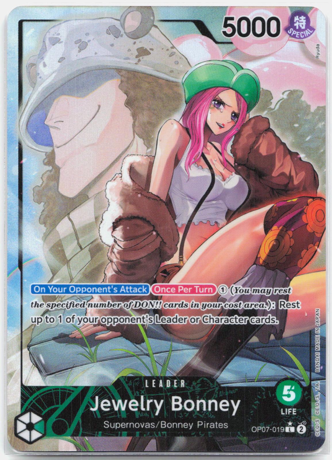 Jewelry Bonney Parallel - OP07-019 500 Years in the Future L One Piece - NM/MINT