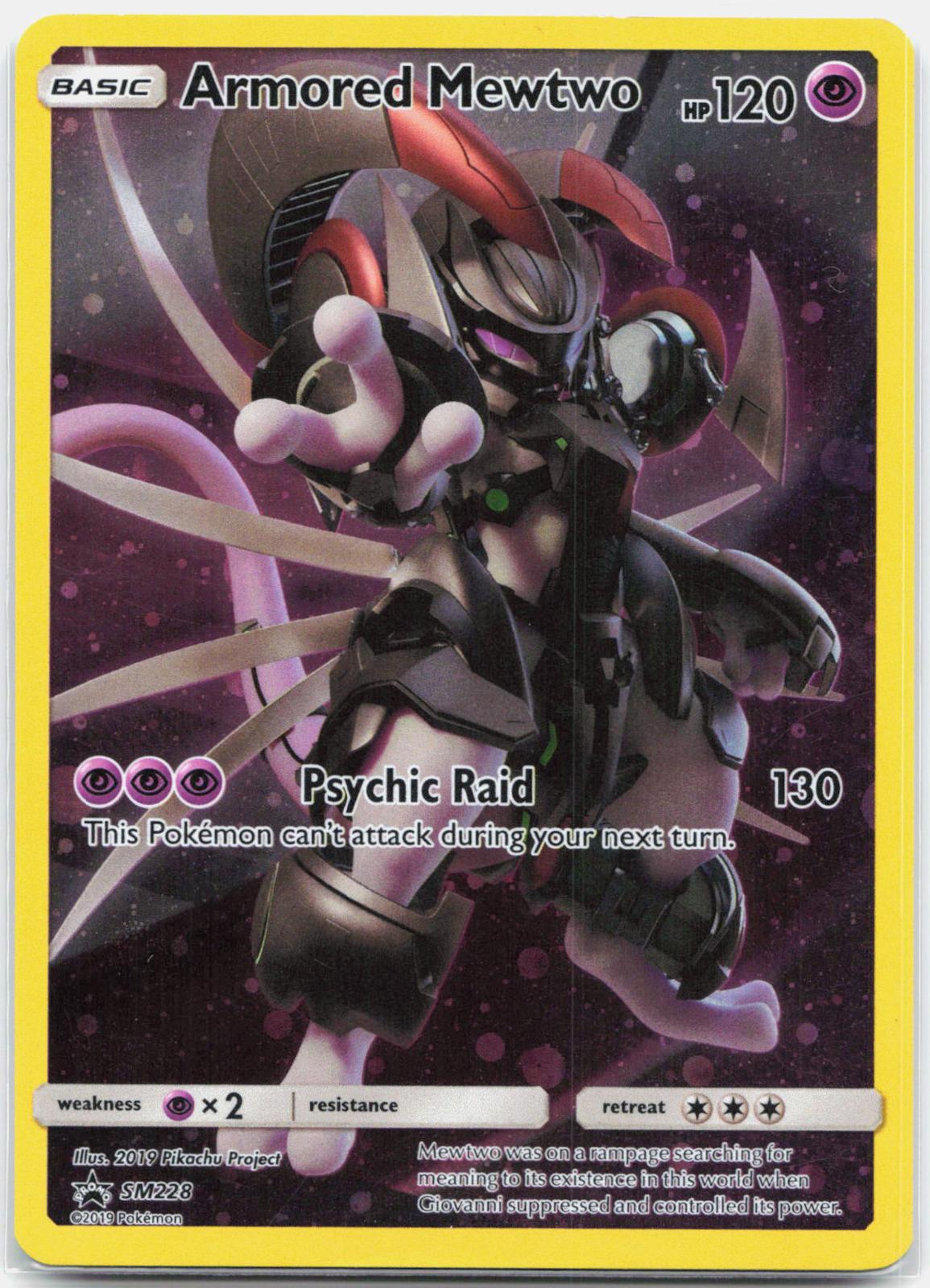 Armored Mewtwo - SM228 Black Star Promo Full Art Pokemon - MP