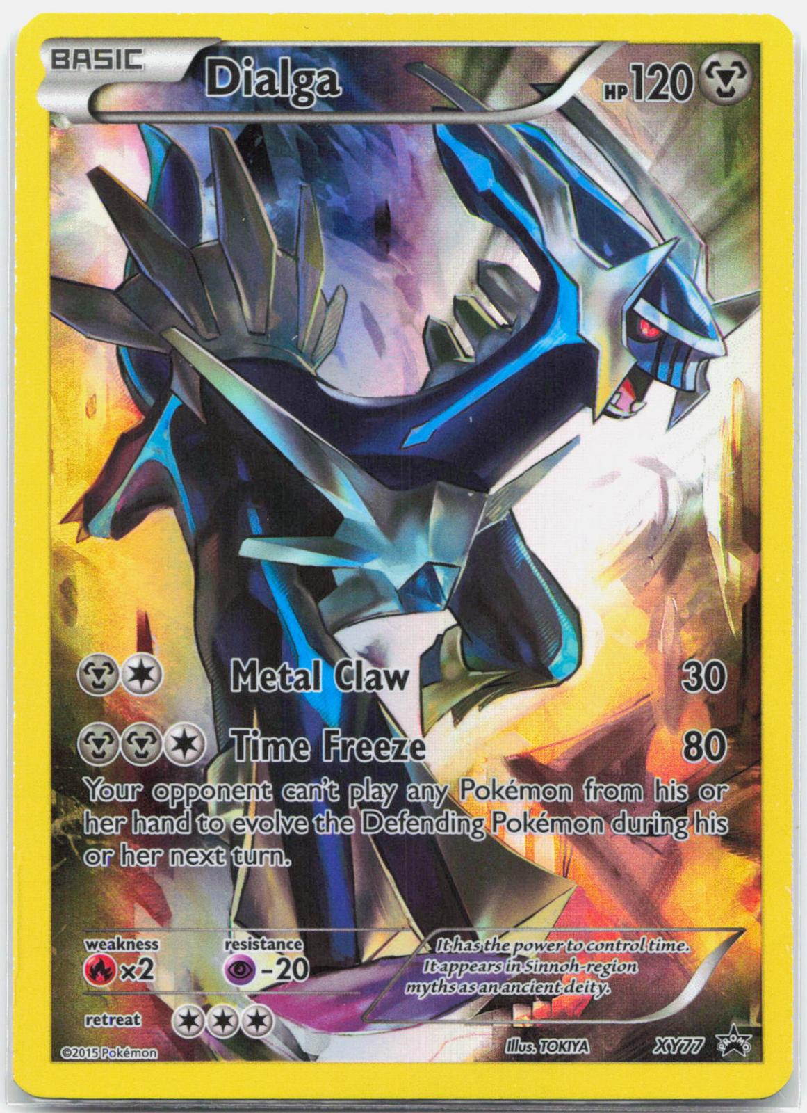 Dialga - XY77 Black Star Full Art Promo Pokemon - LP