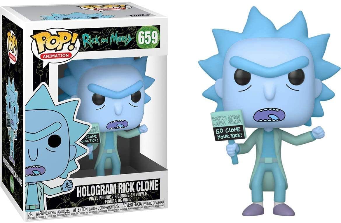 Funko Pop - Rick & Morty Vinyl Figure - Hologram Rick Clone 659