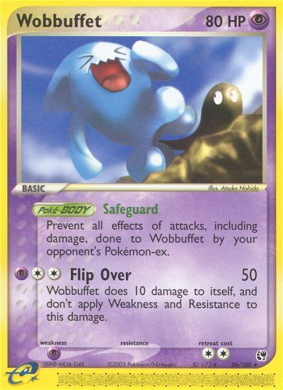 Wobbuffet - 26/100 Sandstorm Rare Pokemon - NM