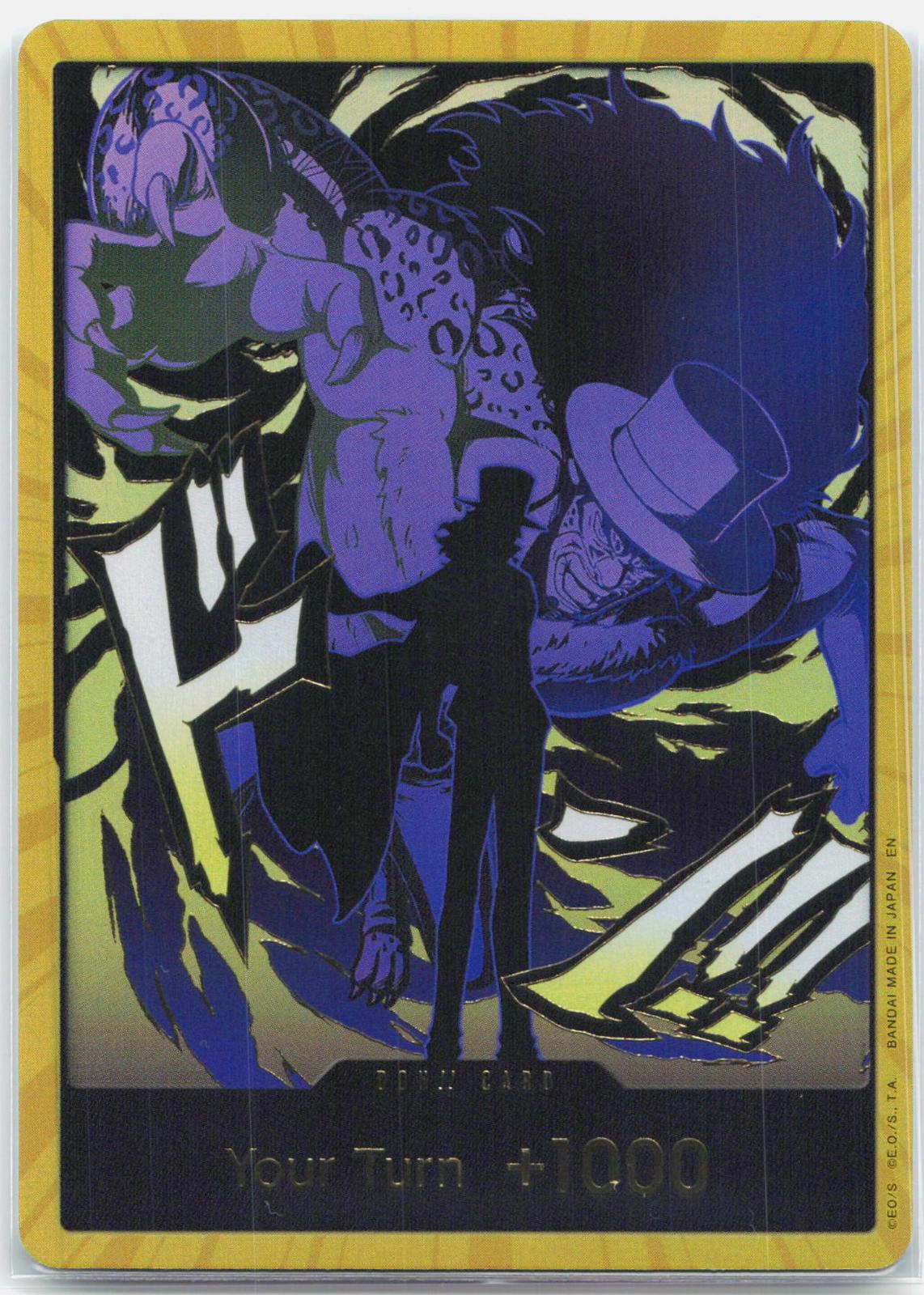 DON!! Card Rob Lucci Gold - PRB02 Premium Booster The Best Vol. 2 One Piece - NM/MINT