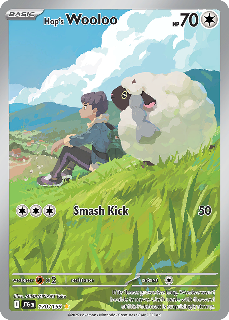 Hop's Wooloo - 170/159 Journey Together Illustration Rare Holo Pokemon - NM