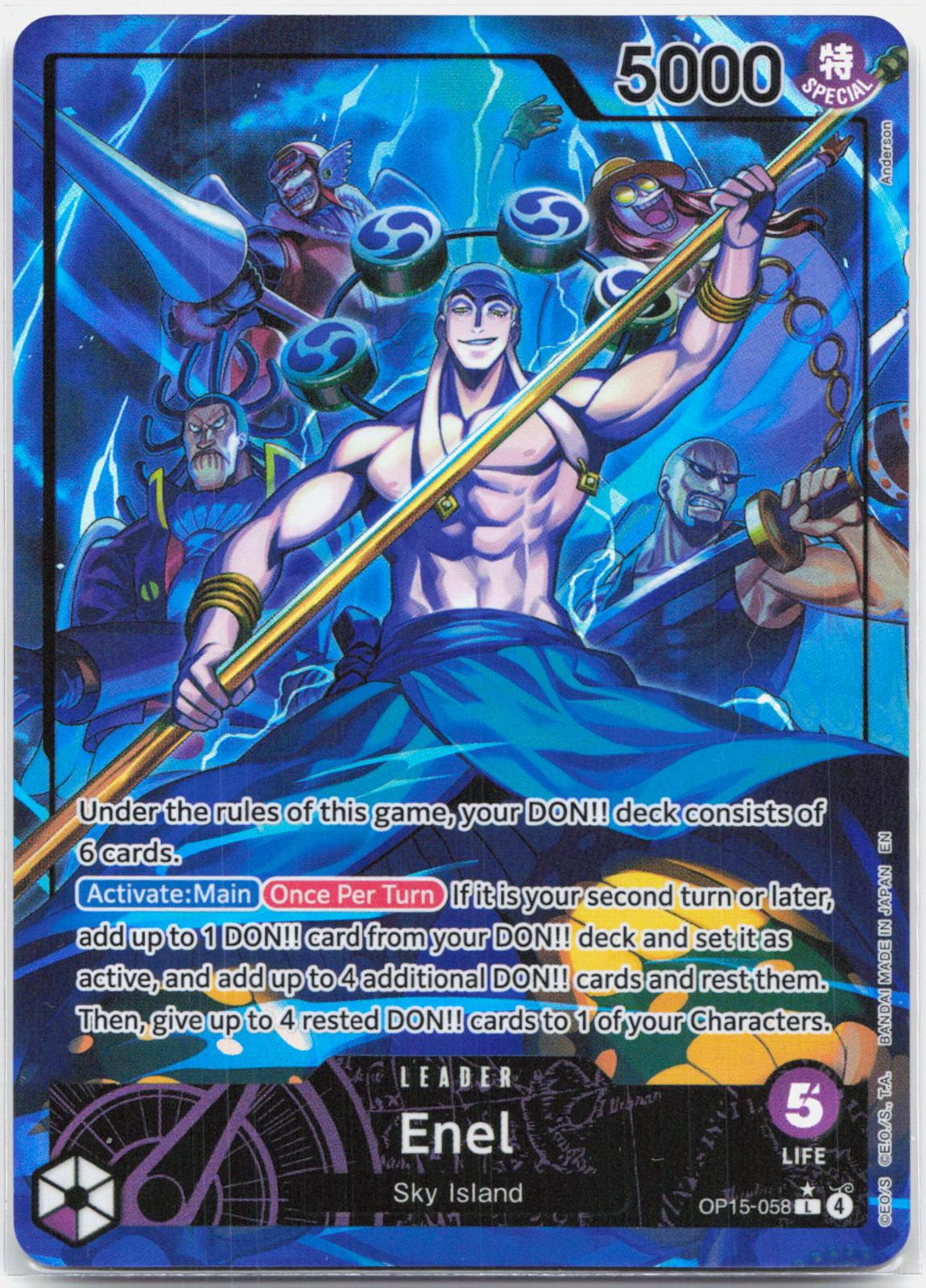 Enel Alternate Art - OP15-058 Adventure on Kami's Island L One Piece - NM/MINT