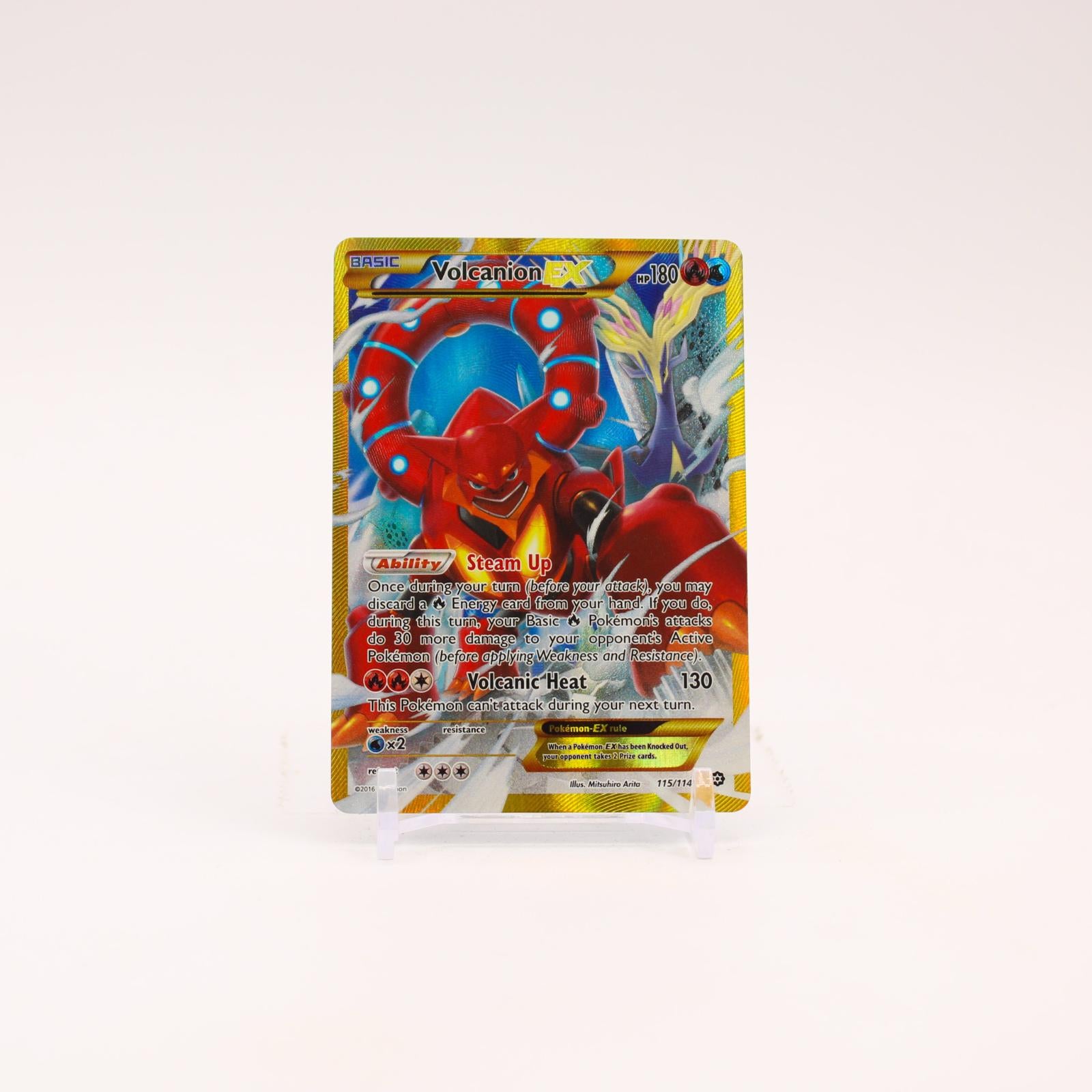Volcanion EX - 115/114 Steam Siege Secret Rare Pokemon - LP