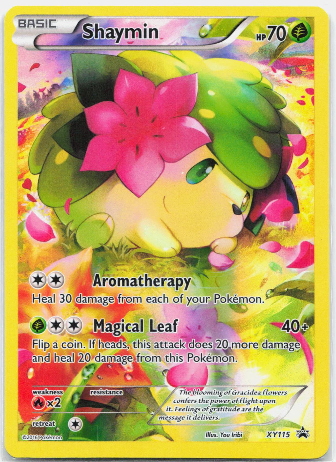Shaymin - XY115 Black Star Full Art Promo Pokemon - NM/LP