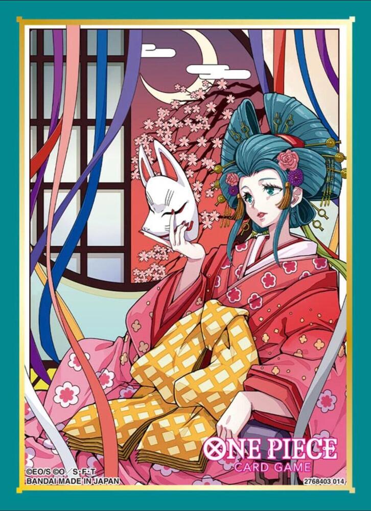 One Piece TCG Official Bandai Sleeves: Assortment 10 - Kouzuki Hiyori (70-Pack)