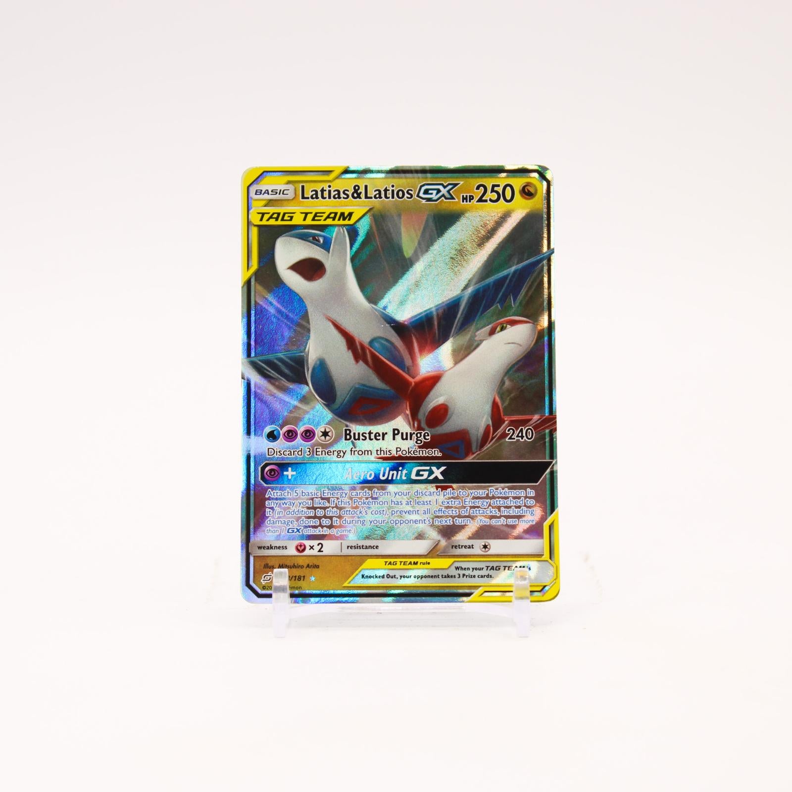 Latias & Latios GX - 113/181 Team Up Holo Ultra Rare Pokemon - NM/LP