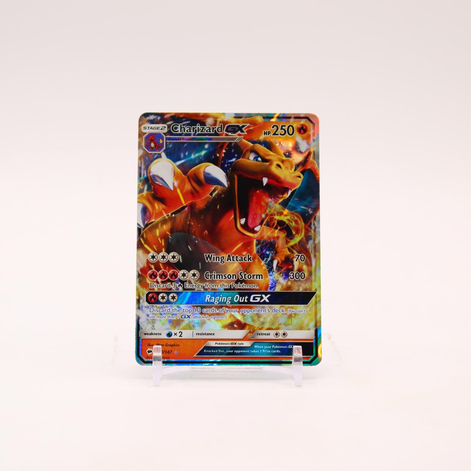Charizard GX - 20/147 Burning Shadows Holo Ultra Rare Pokemon - LP