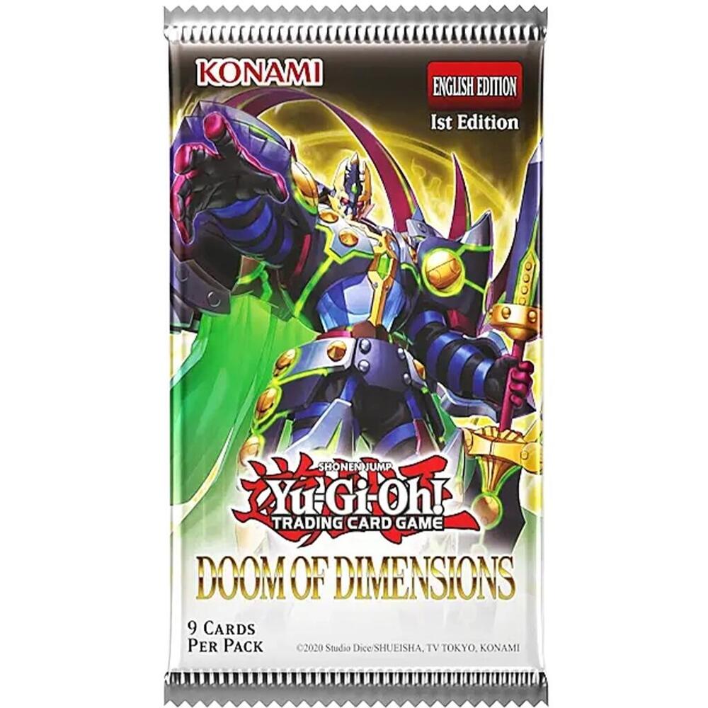 Yugioh TCG Booster Pack - Doom of Dimensions 1st Edition