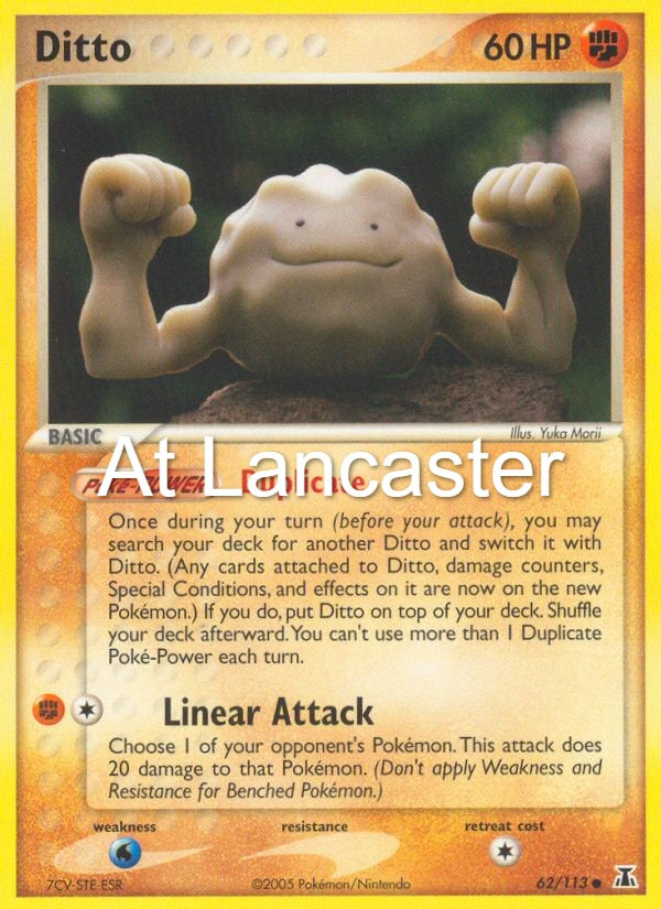 Ditto - 62/113 Delta Species Common Pokemon - LP (Lanc)