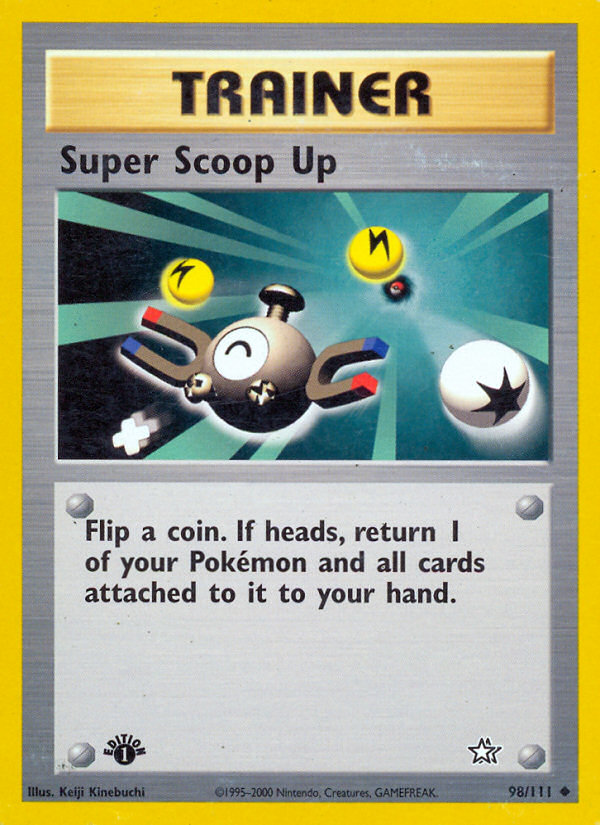 Super Scoop Up - 98/111 Neo Genesis Uncommon Unlimited Pokemon - NM